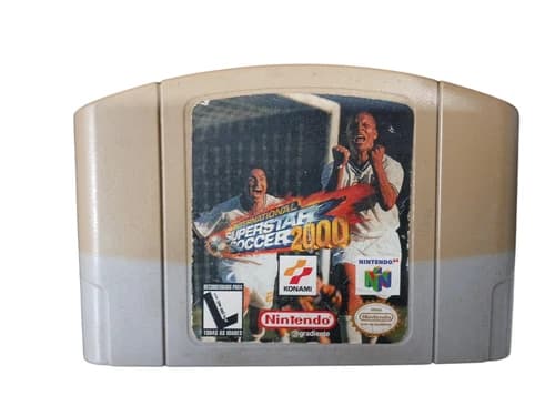 Authentic International Superstar Soccer 2000 Nintendo 64 N64 Cartridge Tested W