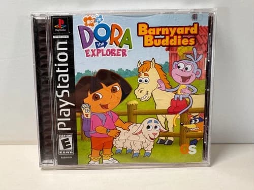 Dora the Explorer: Barnyard Buddies (Sony PlayStation PS1, 2003) Complete CIB