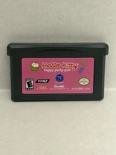 GBA Hello Kitty: Happy Party Pals Game Boy Advance Nintendo GBA Authentic Tested