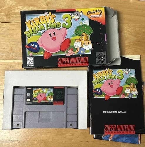 Kirby's Dream Land 3 (Super Nintendo Entertainment System) Authentic CIB SNES