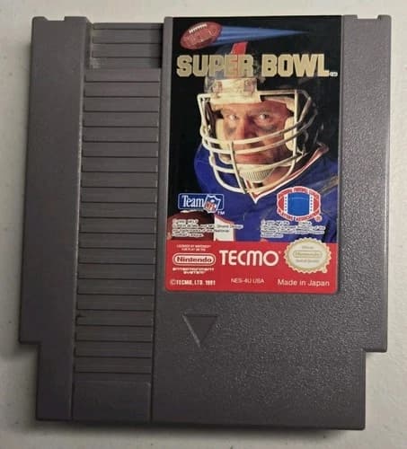 TECMO Super Bowl (Nintendo NES, 1991) Cartridge Only - TESTED & Working