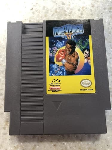 POWER PUNCH II 2 TWO GAME ORIGINAL Nintendo System CLASSIC 1985 NES HQ
