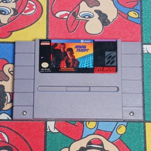 Rival Turf (Super Nintendo) SNES Authentic/Cleaned/Tested Beat 'Em Up Game