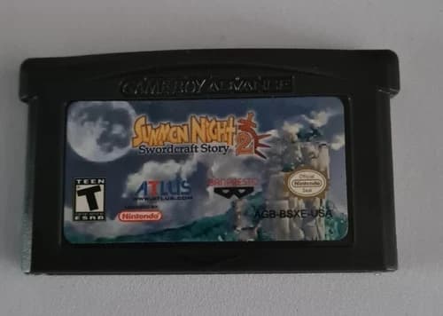 Nintendo Gameboy Advance Gba Summon Night 2 Swordcraft Story