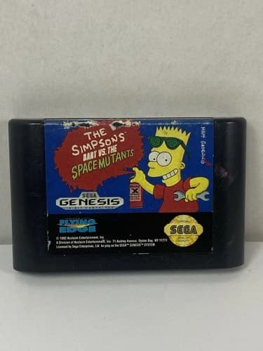 Simpsons: Bart vs. The Space Mutants (Sega Genesis, 1992) Cart Only