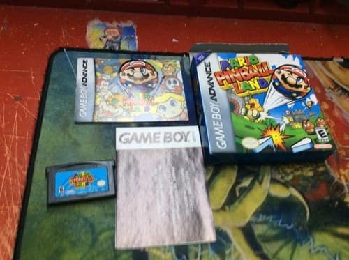 Mario Pinball Land Nintendo Game Boy Advance Authentic Complete