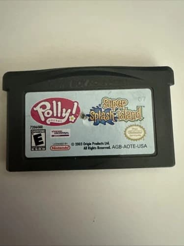POLLY SUPER SPLASH ISLAND NINTENDO GAME BOY ADVANCE VIDEO GAME LOOSE