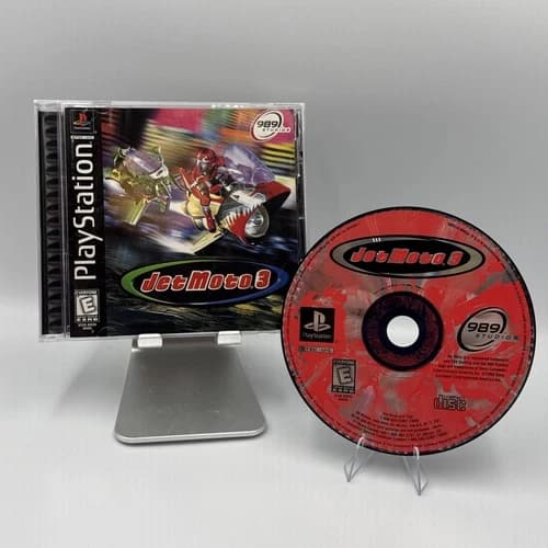 Jet Moto 3 [Black Label] PS1 (Sony PlayStation 1, 1999) CIB Complete Tested