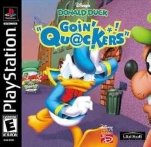 Donald Duck Goin' Quackers For PlayStation 1 PS1 Game Only 9E