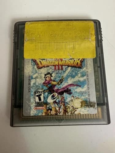 Dragon Warrior III Nintendo Game Boy Color Worn Label