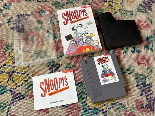 Snoopy's Silly Sports Spectacular Nintendo NES CIB Clean Box/Manual