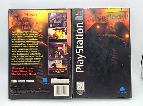 PS1 Silverload (Sony PlayStation 1 Longbox) CIB Polished Disc - Box Wear