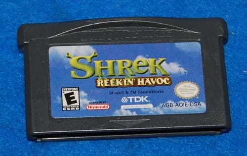 Shrek Reekin' Havoc Nintendo Game Boy Advance Game, Tested & Cleaned