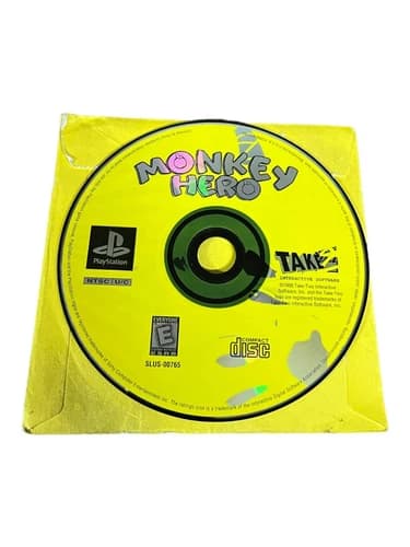 Sony PlayStation 1 PS1 Disc Only Tested Monkey Hero 1999