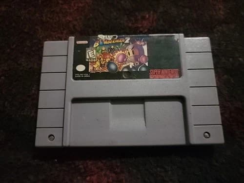 SUPER BOMBERMAN 2 - Super Nintendo SNES Cartridge Only Authentic And Tested!