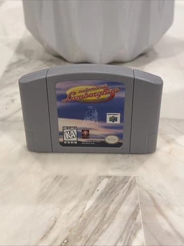 Automobili Lamborghini (Nintendo 64, 1997) N64 Authentic Game Cartridge Tested