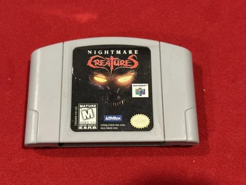 Nightmare Creatures N64 ***AUTHENTIC, CLEANED, TESTED AND WORKING***