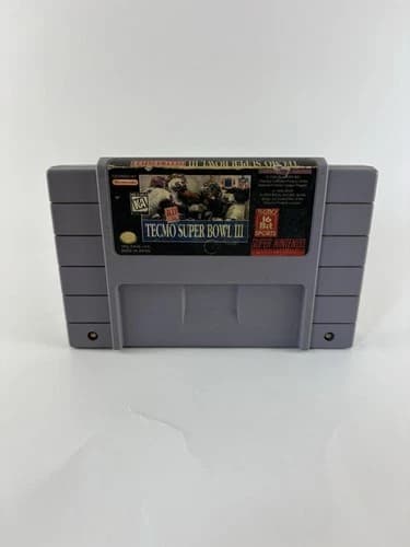 Tecmo Super Bowl III (Super Nintendo SNES, 1995) - Tested, New Battery