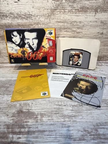 Goldeneye 007 (Nintendo 64 N64) Complete CIB w/ Box, Manual, Inserts/One Owner!