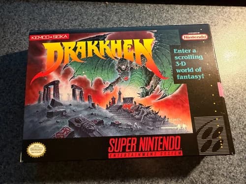 Drakkhen Super Nintendo (SNES) CIB Complete Excellent