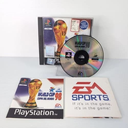 World Cup 98 World Cup PS1 COMPLETE Italian Sony Playstation 1