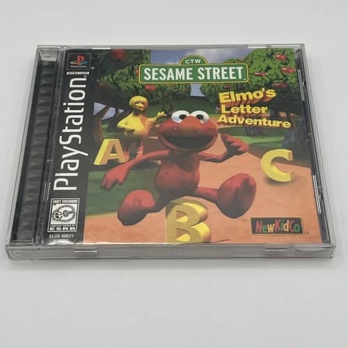 Sesame Street: Elmo's Letter Adventure (PS1, 1999) CIB Complete Reg