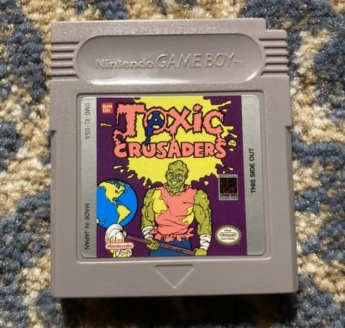 Toxic Crusaders (Nintendo Game Boy, 1993) Authentic Tested MINT Very Good