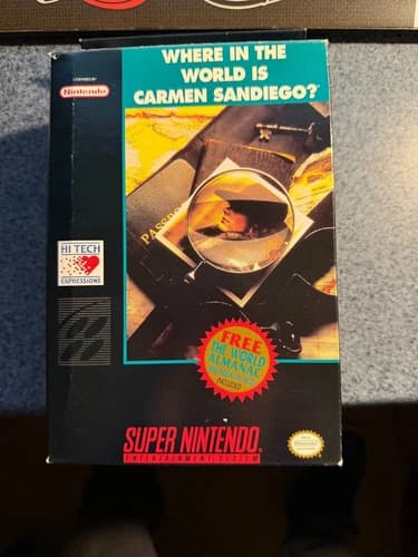 Where in the World is Carmen Sandiego for Super Nintendo (SNES) CIB Complete