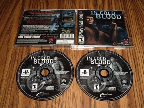 In Cold Blood PS1 COMPLETE PSX Sony PlayStation 1 2001 Adventure Spy Click Point