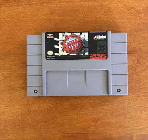 NBA Jam (Super Nintendo SNES) Authentic & Tested - Ships Fast Free Shipping