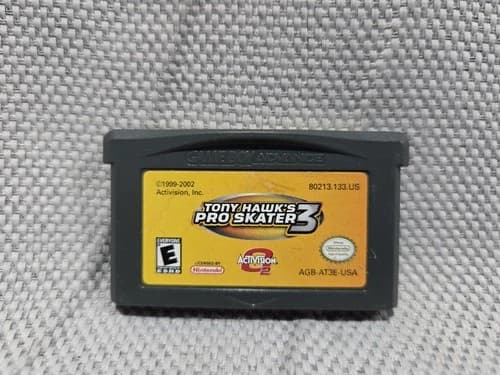 Tony Hawk's Pro Skater 3 (Nintendo Game Boy Advance, 2002) GBA Tested