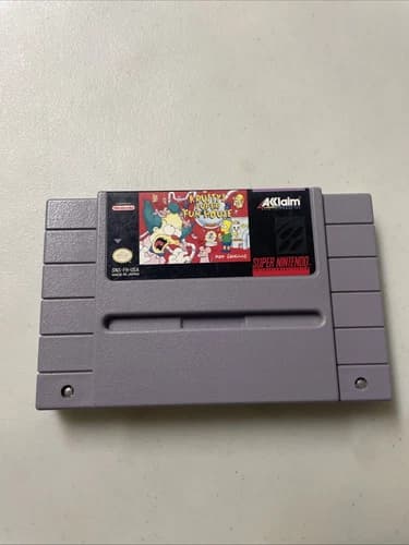 Krusty's Super Fun House (Super Nintendo Entertainment System, 1992) Authentic