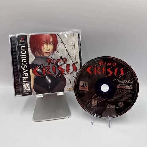 Dino Crisis PlayStation 1 PS1 Capcom 1999 Horror CIB Complete +Registration Card