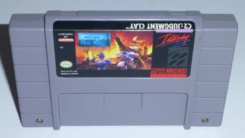 C2 Judgment Clay (Super Nintendo Authentic SNES) Cleaned Tested, Clay Fighter 2