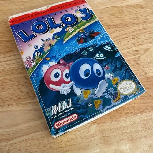 Adventures of Lolo 3 (Nintendo NES) – Complete in Box (CIB) with Manual