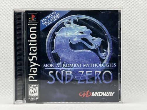 Mortal Kombat Mythologies: Sub Zero (PlayStation PS1, 1997) CIB Tested