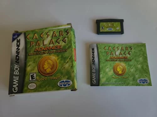 Caesars Palace Advance: Millennium Gold Edition GBA 2001 (Complete in Box)TESTED