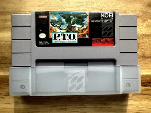 PTO Pacific Theater of Operations - Super Nintendo SNES Cartridge Only