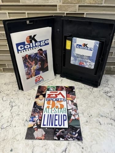 Coach K College Basketball (Sega Genesis,1995). CIB( Manual and All Star Lineup)