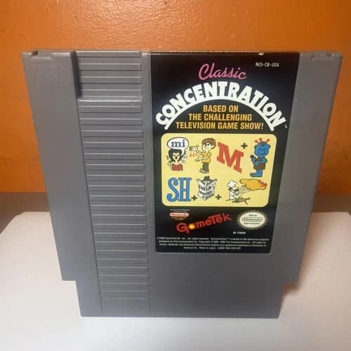 Classic Concentration (NES, 1990) Working