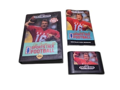 Joe Montana II Sports Talk Football Sega Genesis Complete in Box