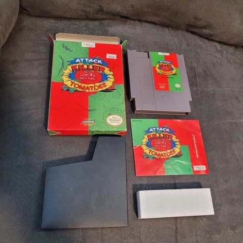 Attack of The Killer Tomatoes Nintendo NES Complete in Box CIB