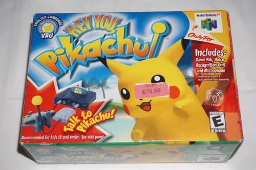 Hey You Pikachu (Nintendo 64 N64) Complete in Box w/ Mic CIB