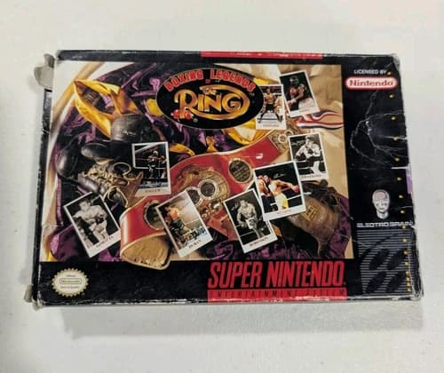 Boxing Legends of the Ring (Super Nintendo SNES) Complete W Inserts - Authentic
