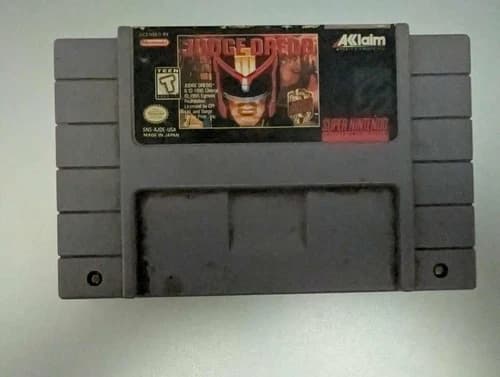 Judge Dredd SNES Cartridge Super Nintendo Untest