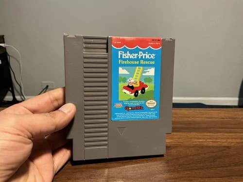 Fisher Price Firehouse Rescue Nintendo NES Authentic Tested