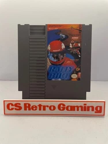 Rally Bike (Nintendo NES) Authentic Cleaned Tested Working