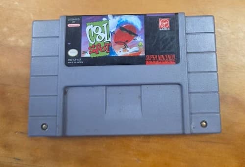 Cool Spot (Super Nintendo SNES, 1993) Clean Label Authentic Cleaned & Tested!