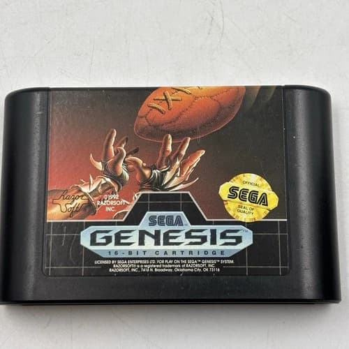 Jerry Glanville's Pigskin Footbrawl 1992 (Sega Genesis) Cartridge Only Tested