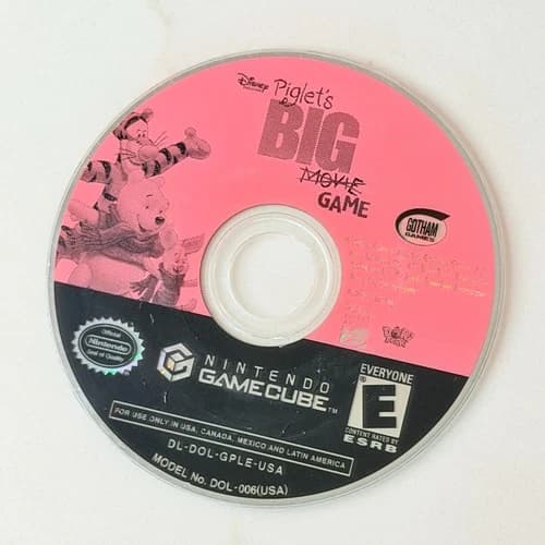🎮Piglet's BIG Game Disney Nintendo GameCube DISC ONLY 💿Resurfaced ✅ TESTED 🎮